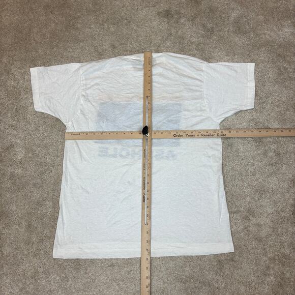 Vintage 80s Try To Burn This One A**hole US Flag Patriotic Shirt XL - Picture 3 of 13